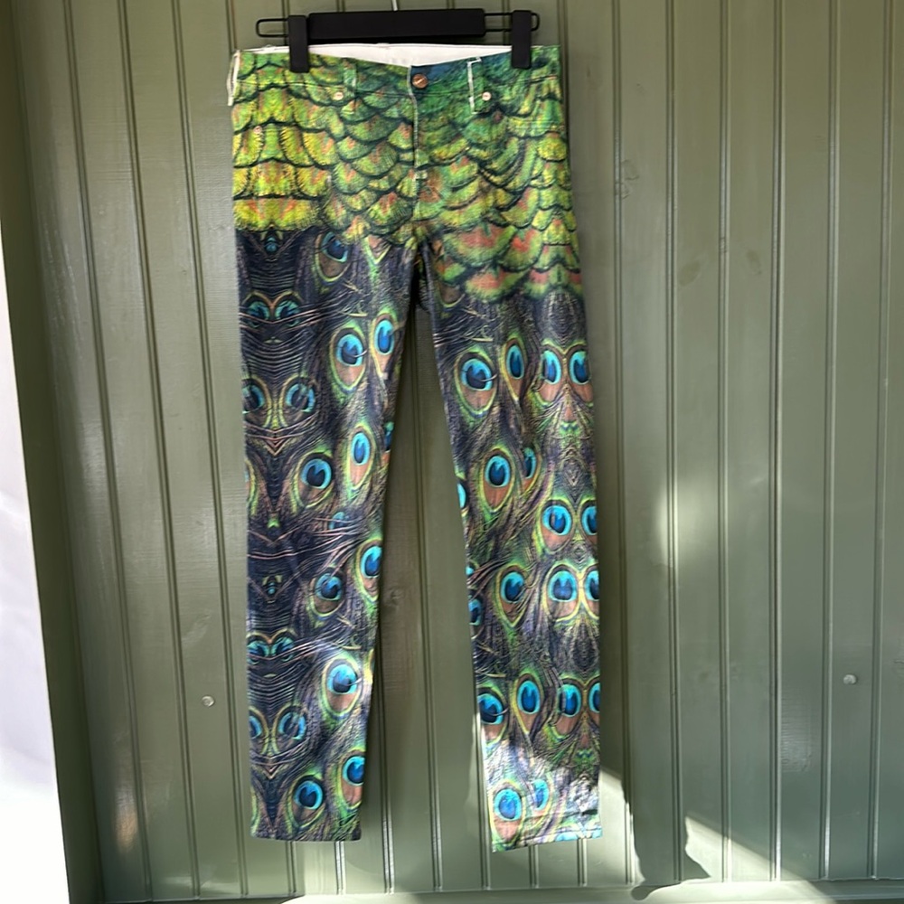 Printed denim